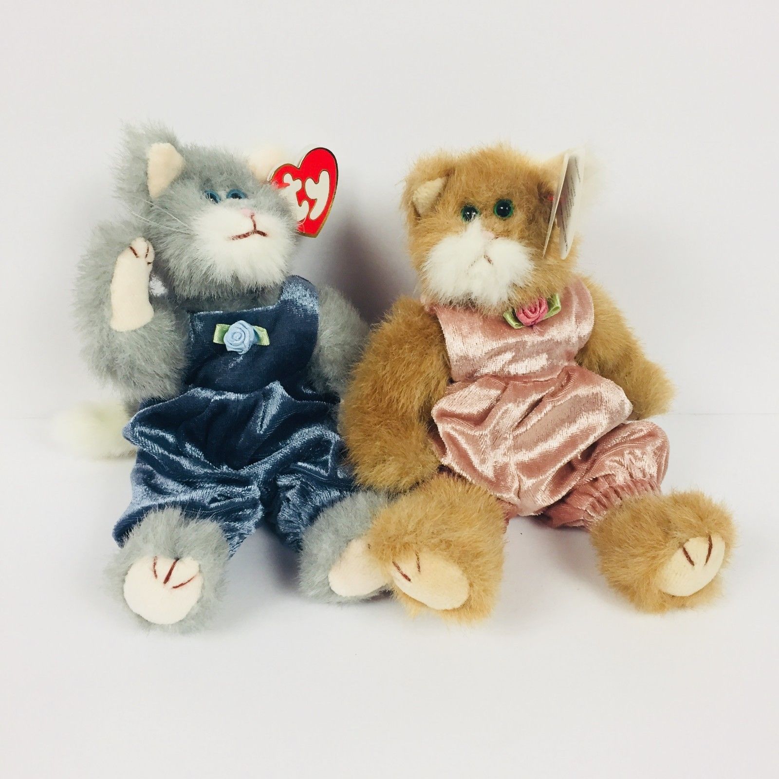 Ty The Attic Treasures Collection Whiskers & Pounce Posable Cats 1993 ...