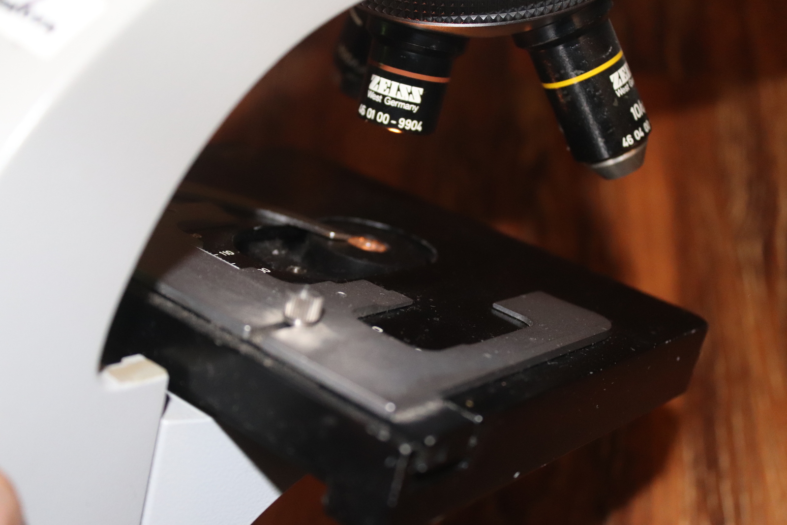 Zeiss Microscope Model KF2 With Objectives 3.2x 10x 40x 100x rare 3/