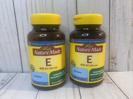 Lot Of 2-Nature Made Vitamin E 400 Iu (180 mcg) 180 SoftGels Each -1/2024+ - $24.75