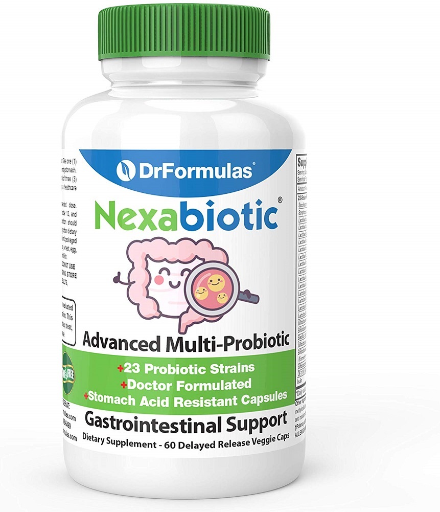 DrFormulas' Best Probiotics for Women & Men | Nexabiotic Multi (Not Pearls)