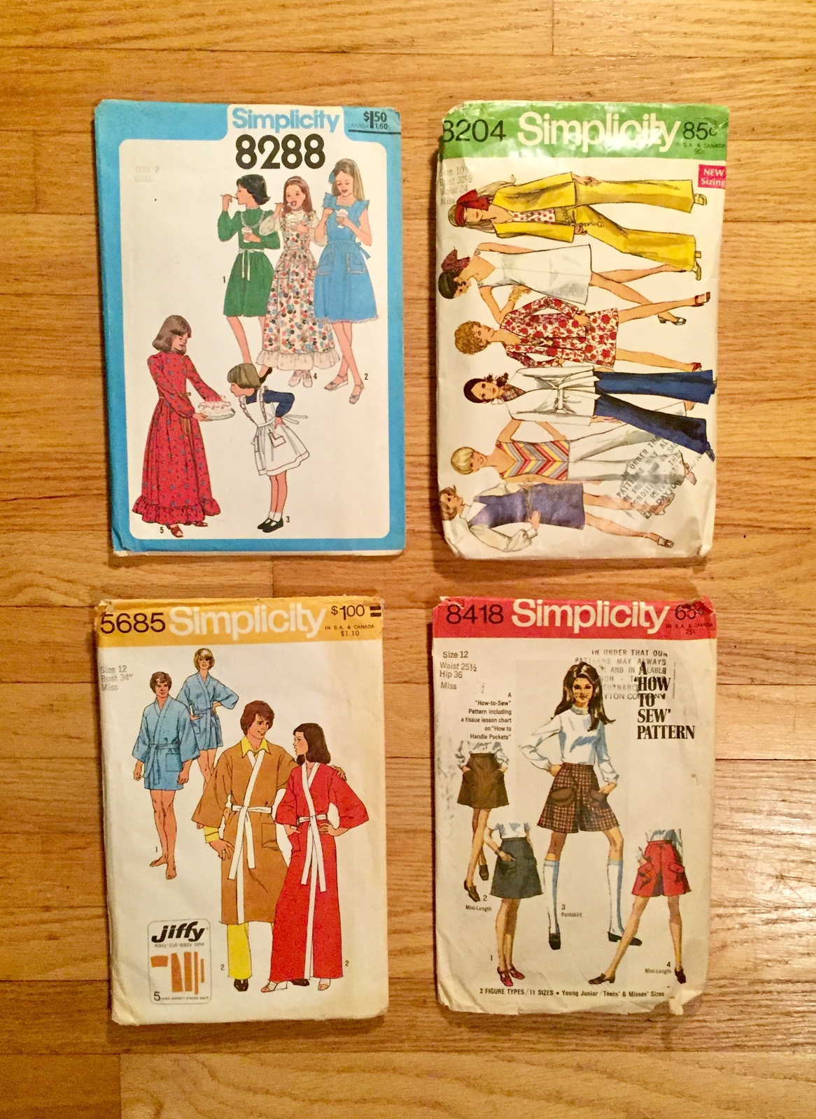 Vintage Sewing Patterns: McCalls, Simplicity, Kwik-Sew, Butterick: 60s ...