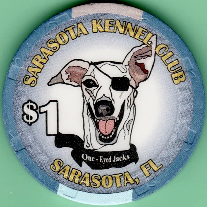 $1 daytona beach kennel club casino chip florida