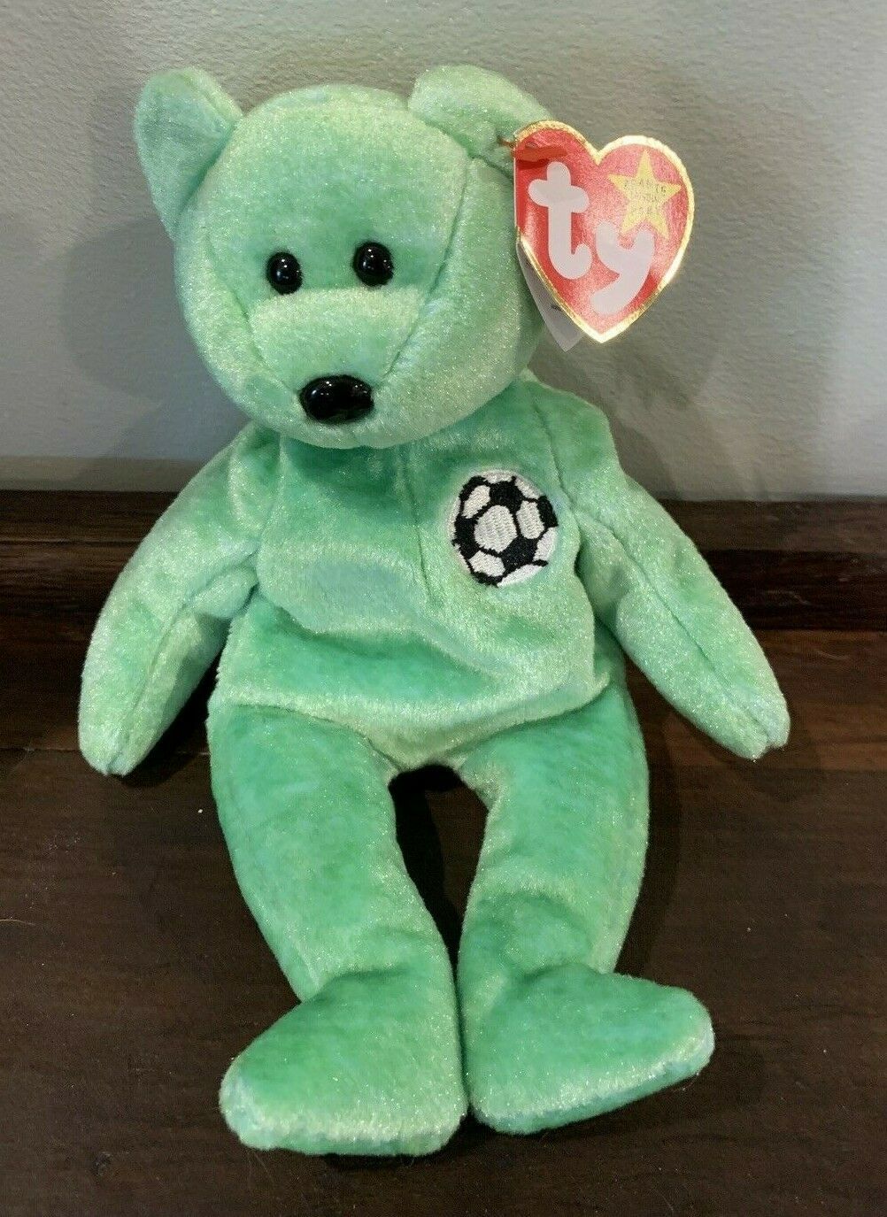 RARE! Kicks Beanie Baby W/ TAG ERRORS! Hard To Find - Retired