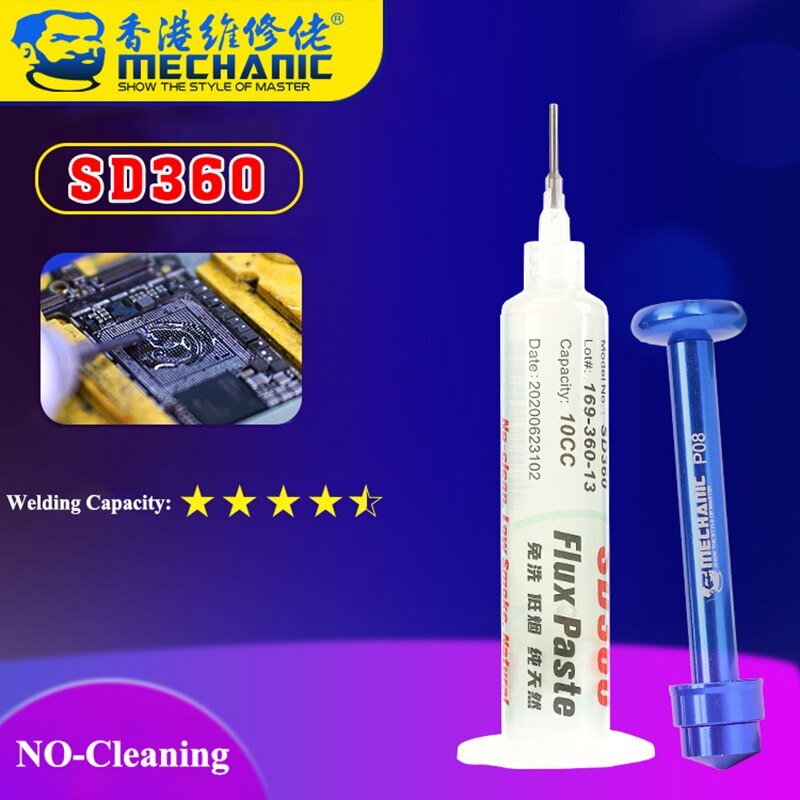 Mechanic SD360 Flux Solder Paste Noclean Transparent Welding Paste Flux With Pu Tools