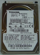 New MK8026GAX HDD2191 Toshiba 80GB 2.5" Ide 44PIN Hard Drive Free Usa Ship - $39.15