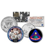 APOLLO 8 SPACE MISSION 2-Coin Set U.S. Quarter & JFK Half Dollar NASA ASTRONAUTS - $12.16