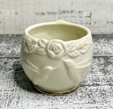 Lenox Candle Holder Humming Bird Rose Ivory With Gold Trim, Tea Light Cup - $11.88