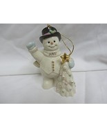 Lenox 2002 Holiday Greetings Snowman Ornament - $39.48