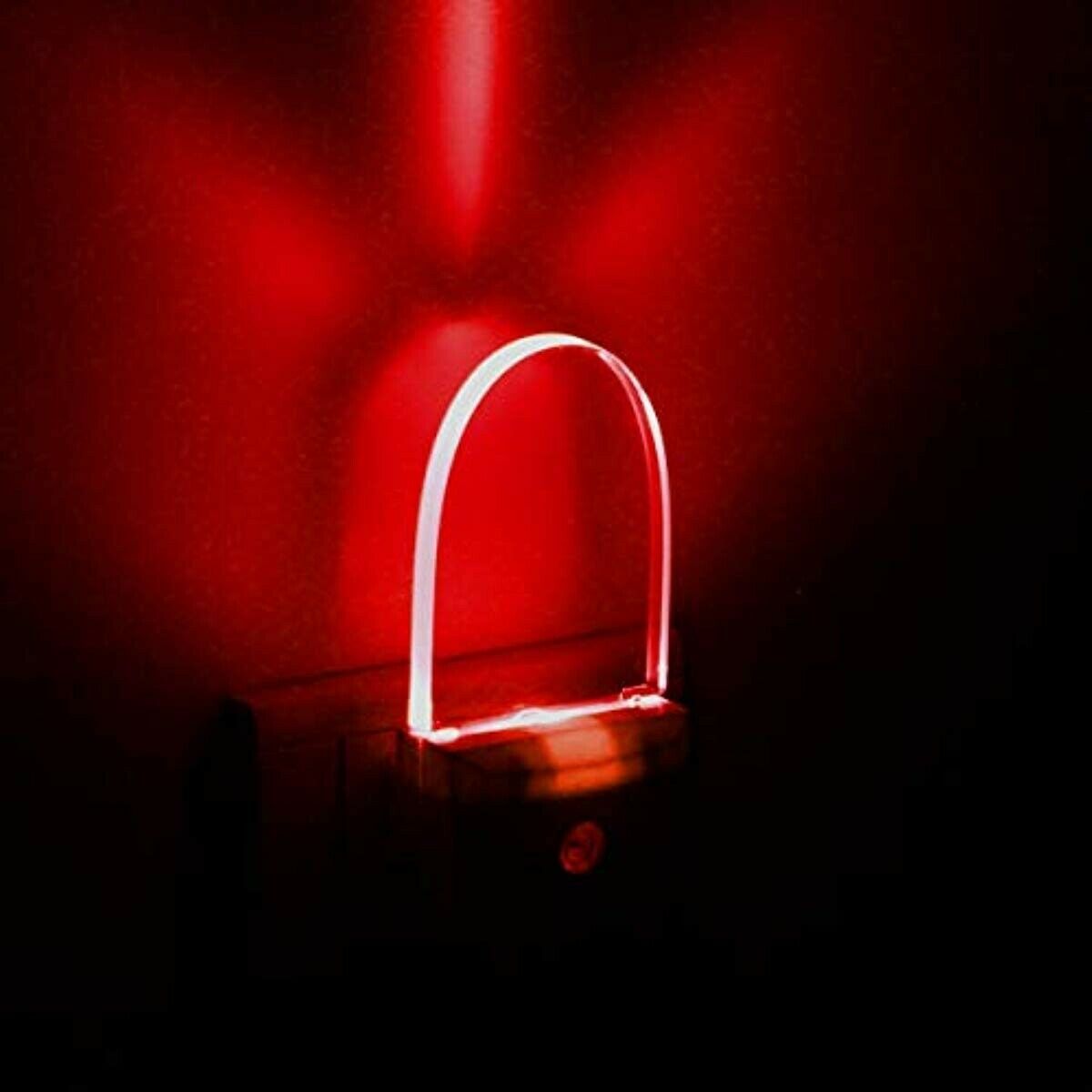 [ Nice Red Glow ] Plug in LED Night Light with Dusk to Dawn Sensor ...