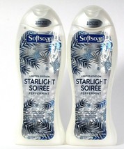 2 Bottles Softsoap 20 Oz Limited Edition Starlight Peppermint Moisture Body Wash