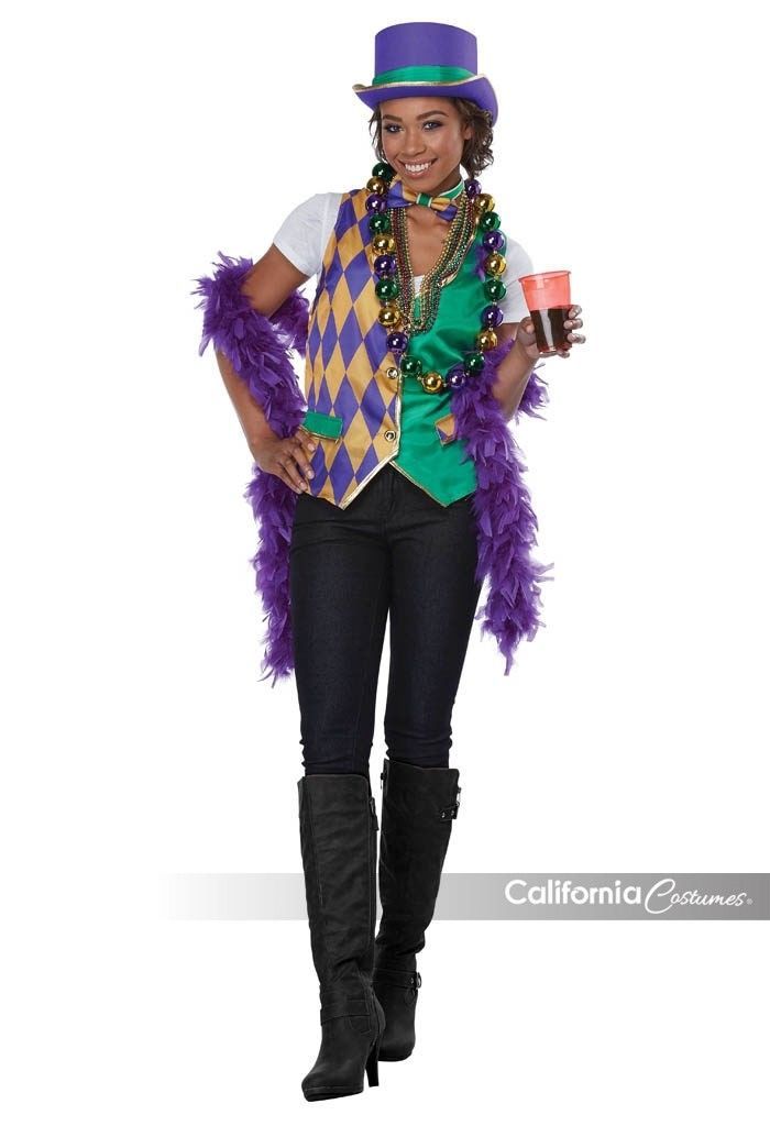 California Costumes Mardi Gras Vest Kit Adult Womens Halloween Costume ...