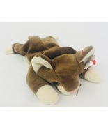 Ty Pounce Cat Beanie Babies 9&quot; Date Of Birth August 28 1997 Brown Lying ... - $13.99