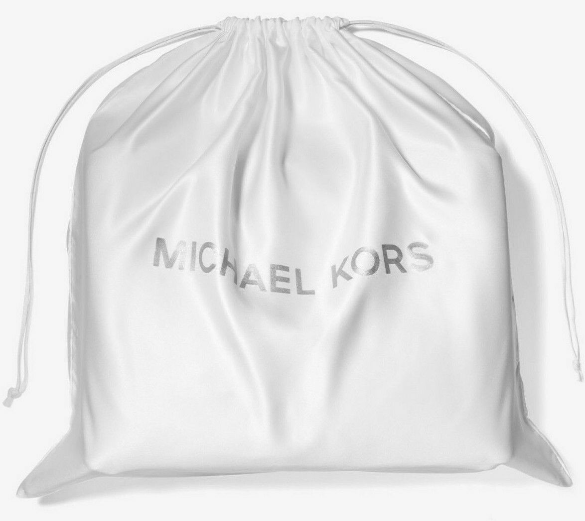 Set of 3 Michael Kors XL Drawstring Dust Bag Ivory Silver 21x21 35S0PU0N4C FS