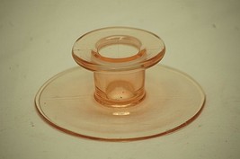 Vintage Fenton Pink Depression Glass Candlestick Candle Stick Holder 1-1/4" a - $14.84