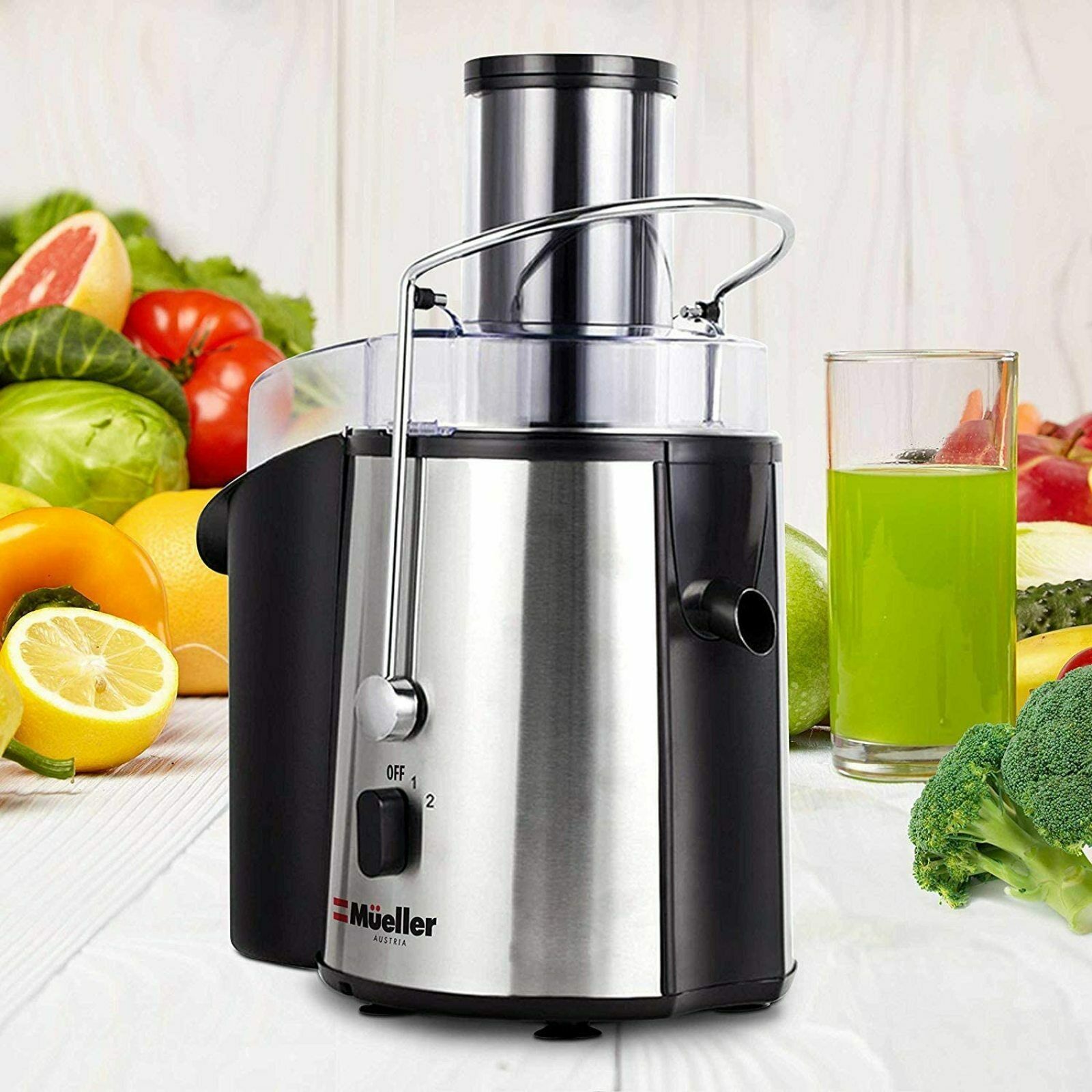 Juicer Ultra 1100W Power Easy Clean Extractor Press Centrifugal Juicing