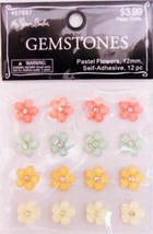 Paper Studio Gemstones Pastel Flowers Self-Adhesive - 12 pieces - $4.79