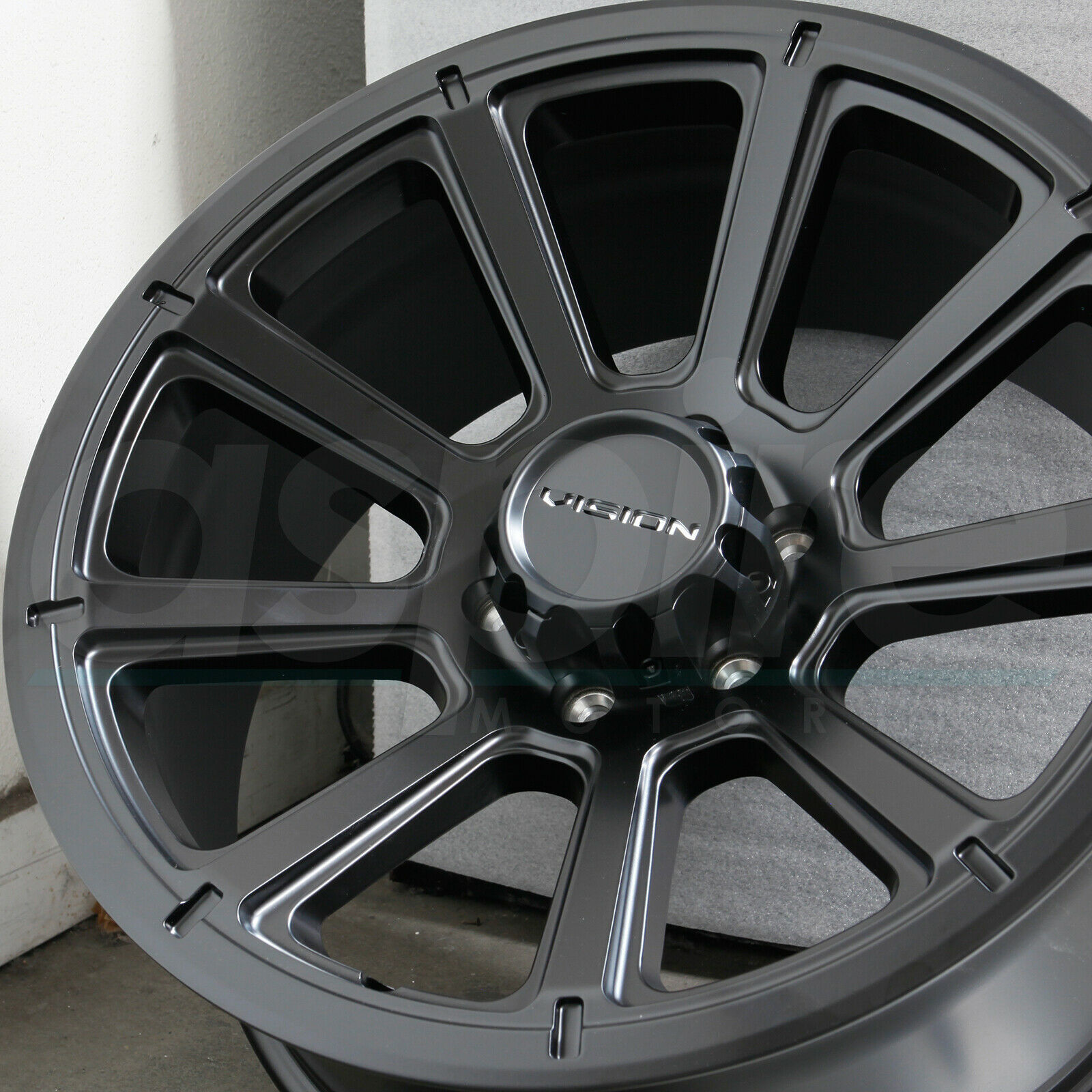 16x8 Vision 353 Turbine 5x114.3 0 Matte Black Wheels Rims Set(4) - Wheels