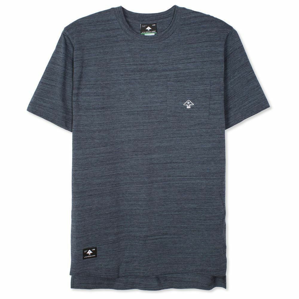Lrg All Natural Knit T-shirt Blau Grau - T-Shirts, Tank Tops