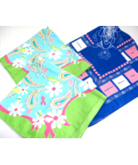 Ford Breast Cancer Awareness Lot of 4 Bandanas Scarves Green Floral Blue - $12.86