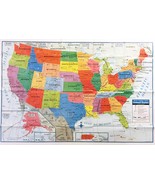 USA US MAP Poster Size Wall Decoration Large MAP of United States 40&quot;x28... - $5.77