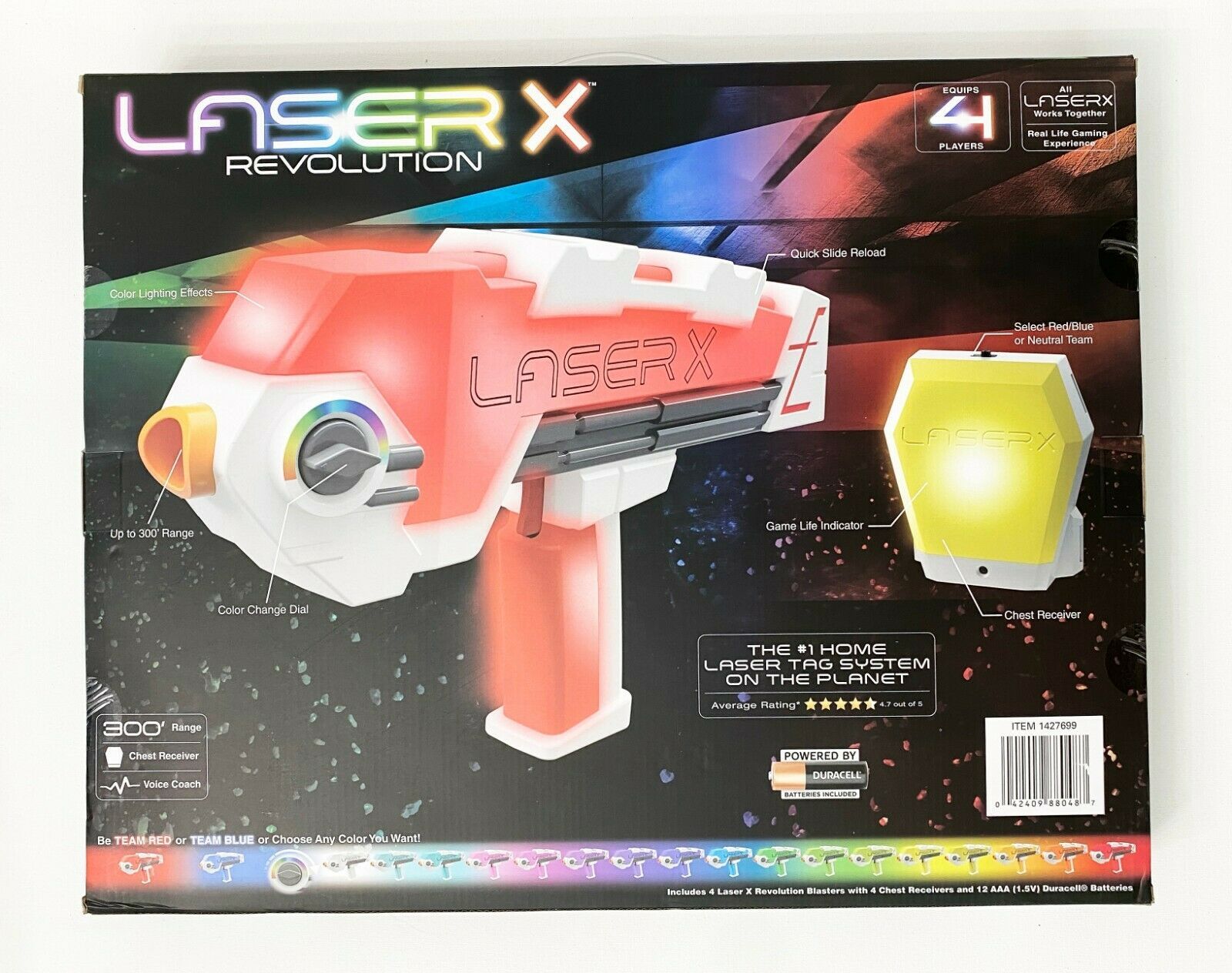 laser x 4 blasters