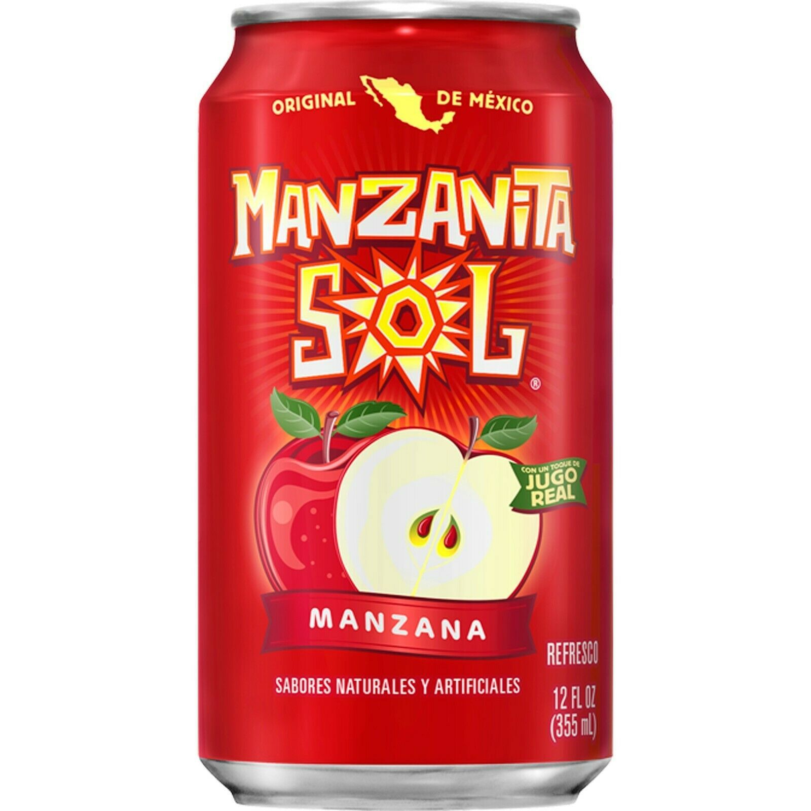 NEW! Manzanita Sol Apple Soda Original De Mexico MAR 29,2021 *FREE