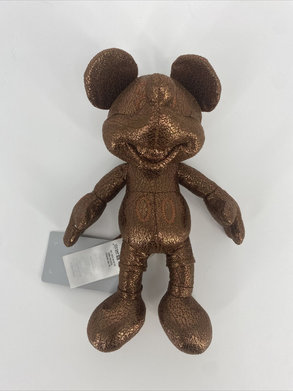 mickey mouse bronze plush