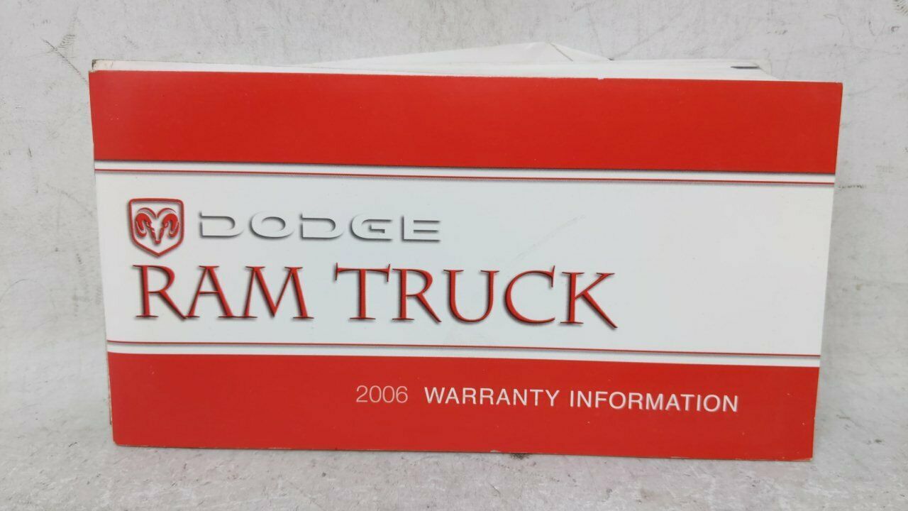 2006 Dodge Ram 1500 Owners Manual 52850 Owner & Operator Manuals