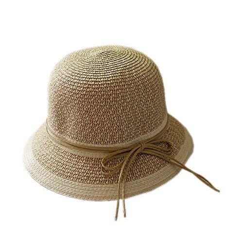 PANDA SUPERSTORE Collapsable Straw Hat for Women Sun Protection Hat