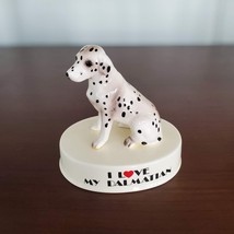 Dalmatian Dog Figurine, Vintage Animal Figurines, I love my Dalmatian Dog, Japan