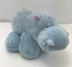 Ganz Webkinz Fuzzy Hippo 8” Plush Sanitized Stuffed Animal No Code Baby Blue - $7.60