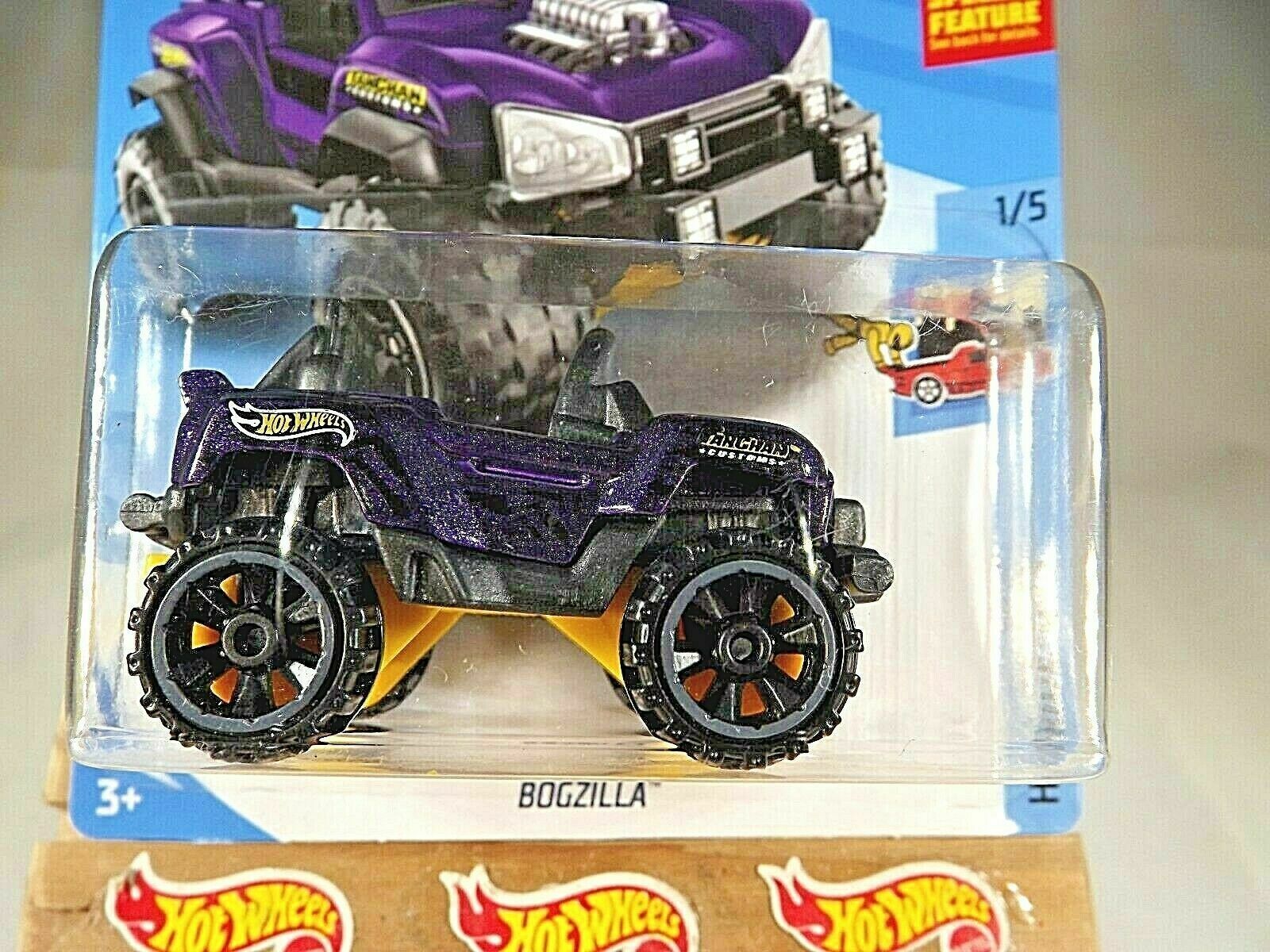 2019 Hot Wheels #135 HW Ride-Ons 1/5 BOGZILLA Purple w/Black OROH6 ...