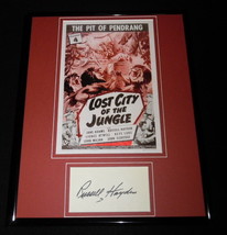 Russell Hayden Signed Framed 11x14 Lost City of the Jungle Poster Display image 1