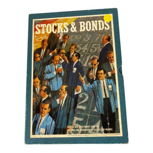 Primary image for Vintage 1964 3M Stocks and Bonds Bookshelf Board Game 