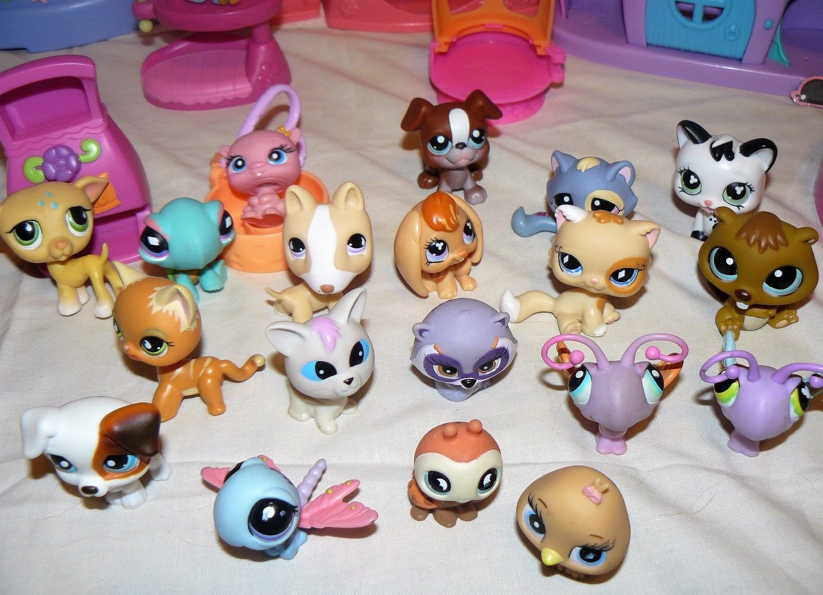 Littlest Pet Shop (LPS) Pets LOTS Mix McDonald Pets 49 pcs. plus ...