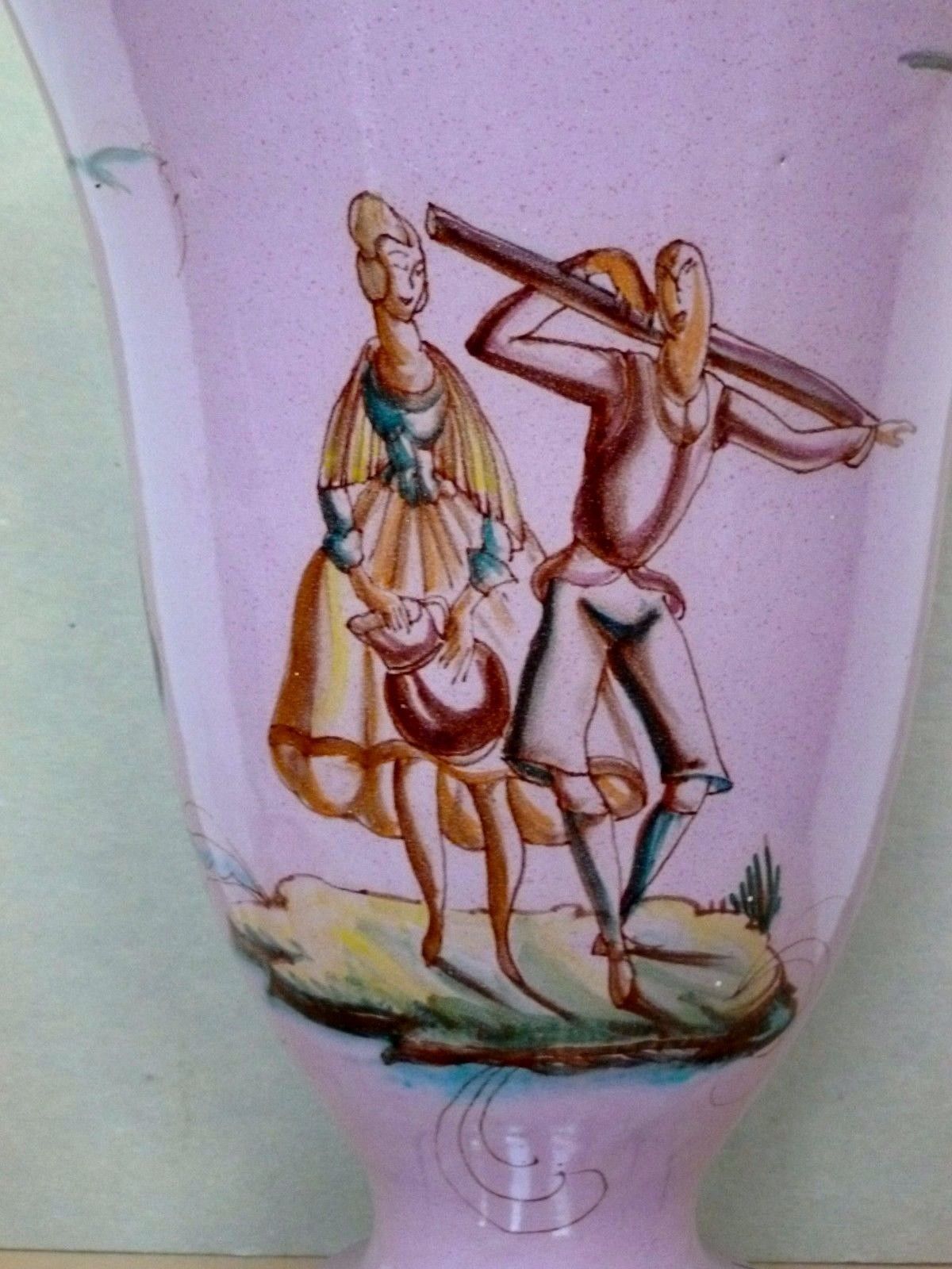 Large Italian Ceramic Vase Faience Hand And 50 Similar Items