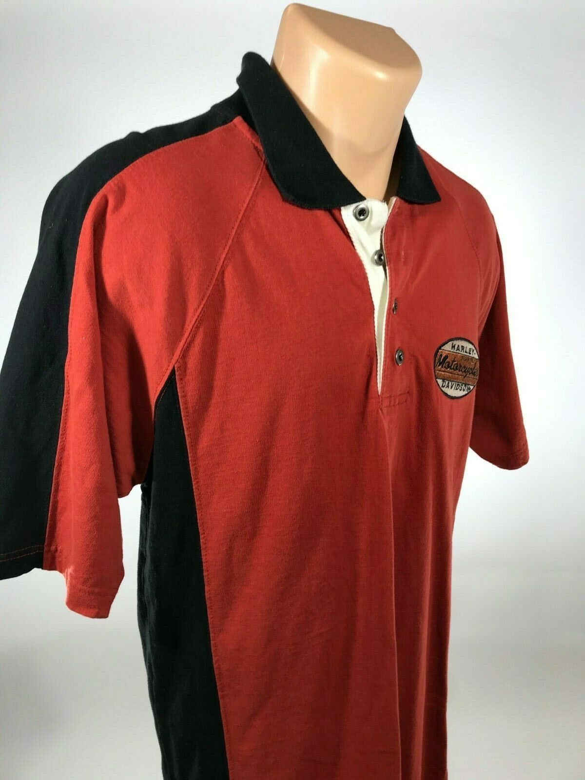 Harley Davidson M Polo Mens Shirt Size Medium Red Short Sleeve ...