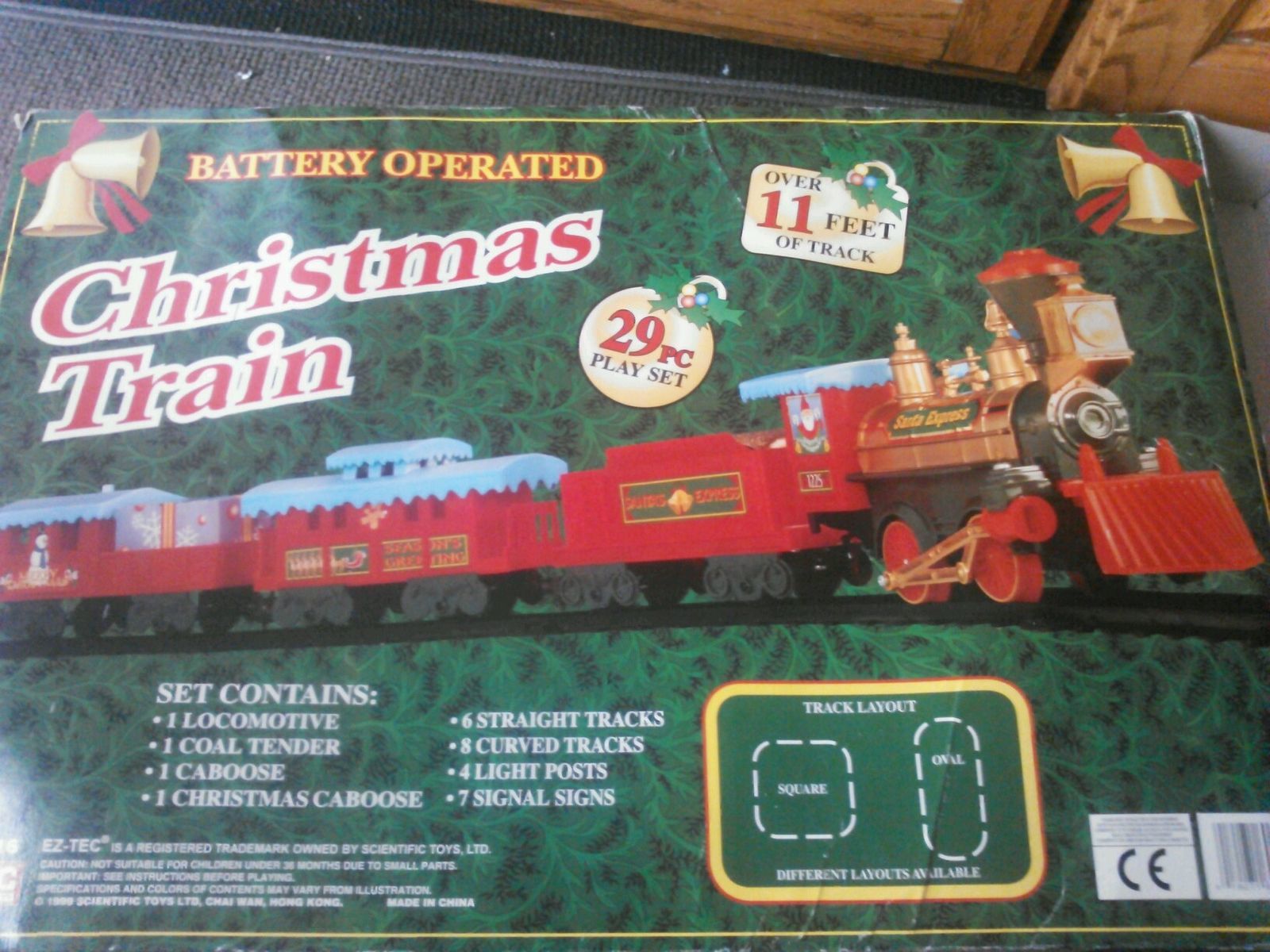 eztec battery operated christmas train