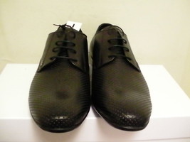 Versace collection casual shoes leather black size 41 euro new beautiful style - $242.50