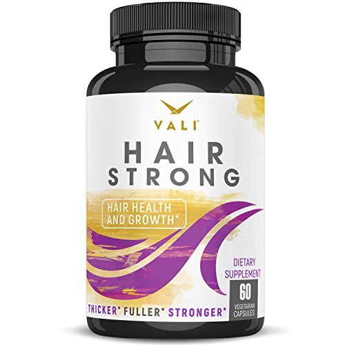 Hair Health Growth Vitamins with Biotin & Keratin 60 Veggie Capsules