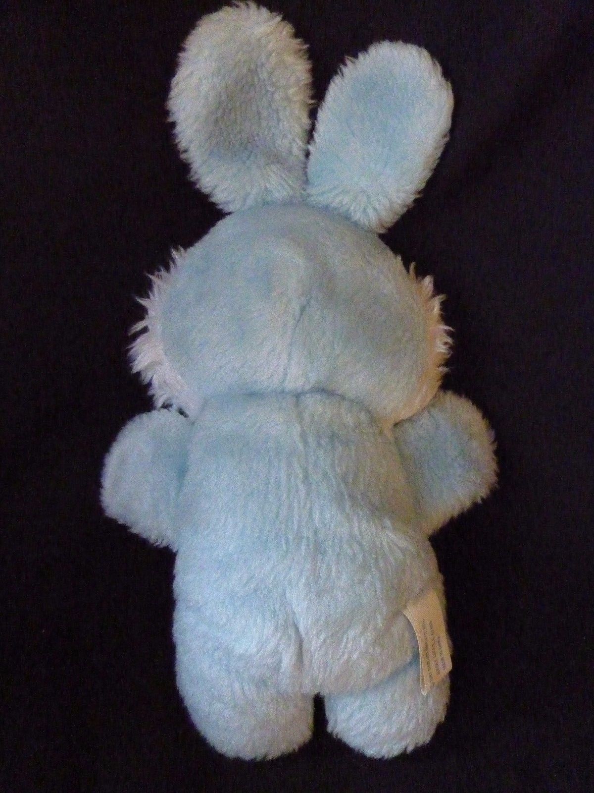Dan Dee Cream Rabbit Plush Bunny Gray Stripes Ears Belly 14" Stuffed Animal 