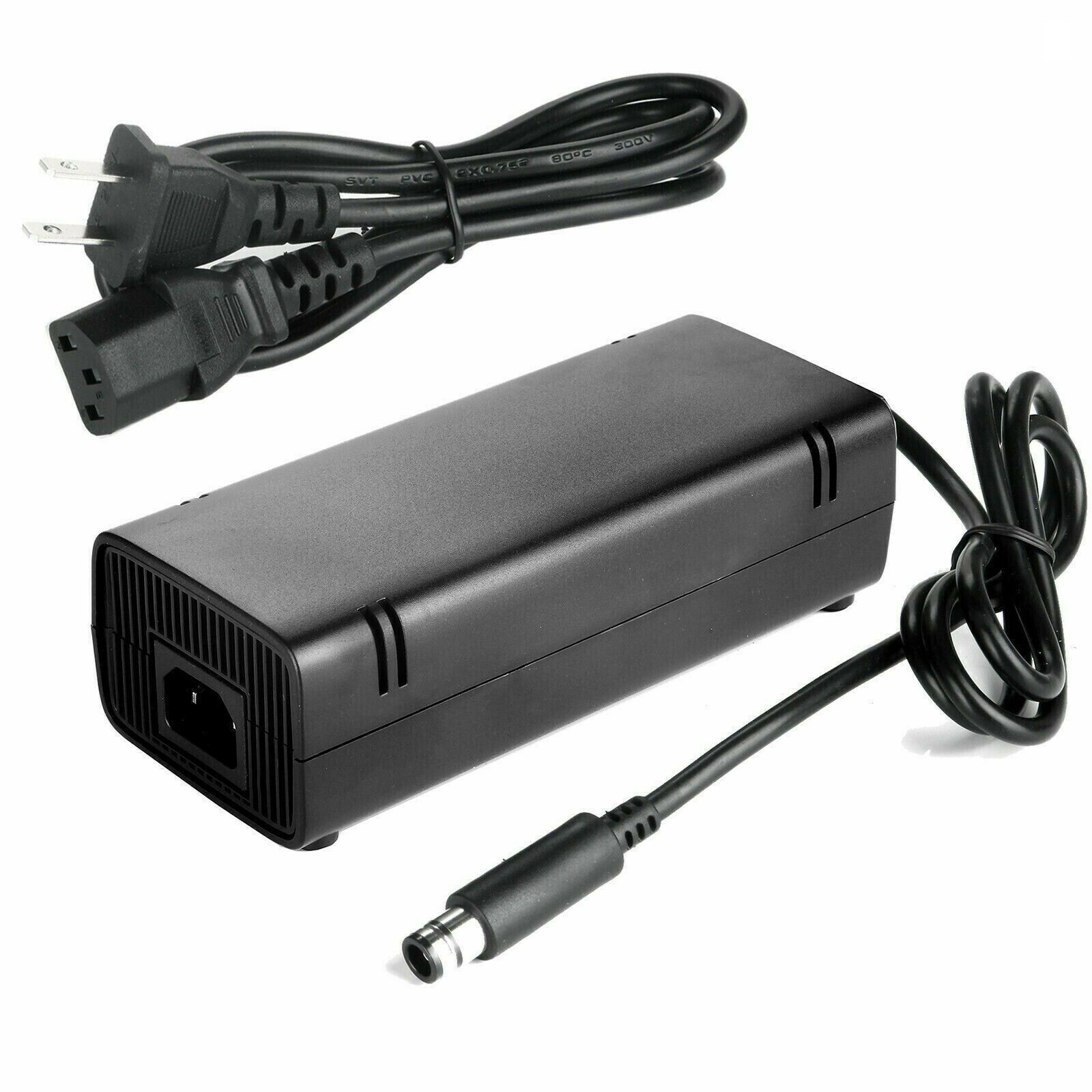 Power Supply AC Adapter Cord Cable for Microsoft XBOX 360E 360 Elite ...