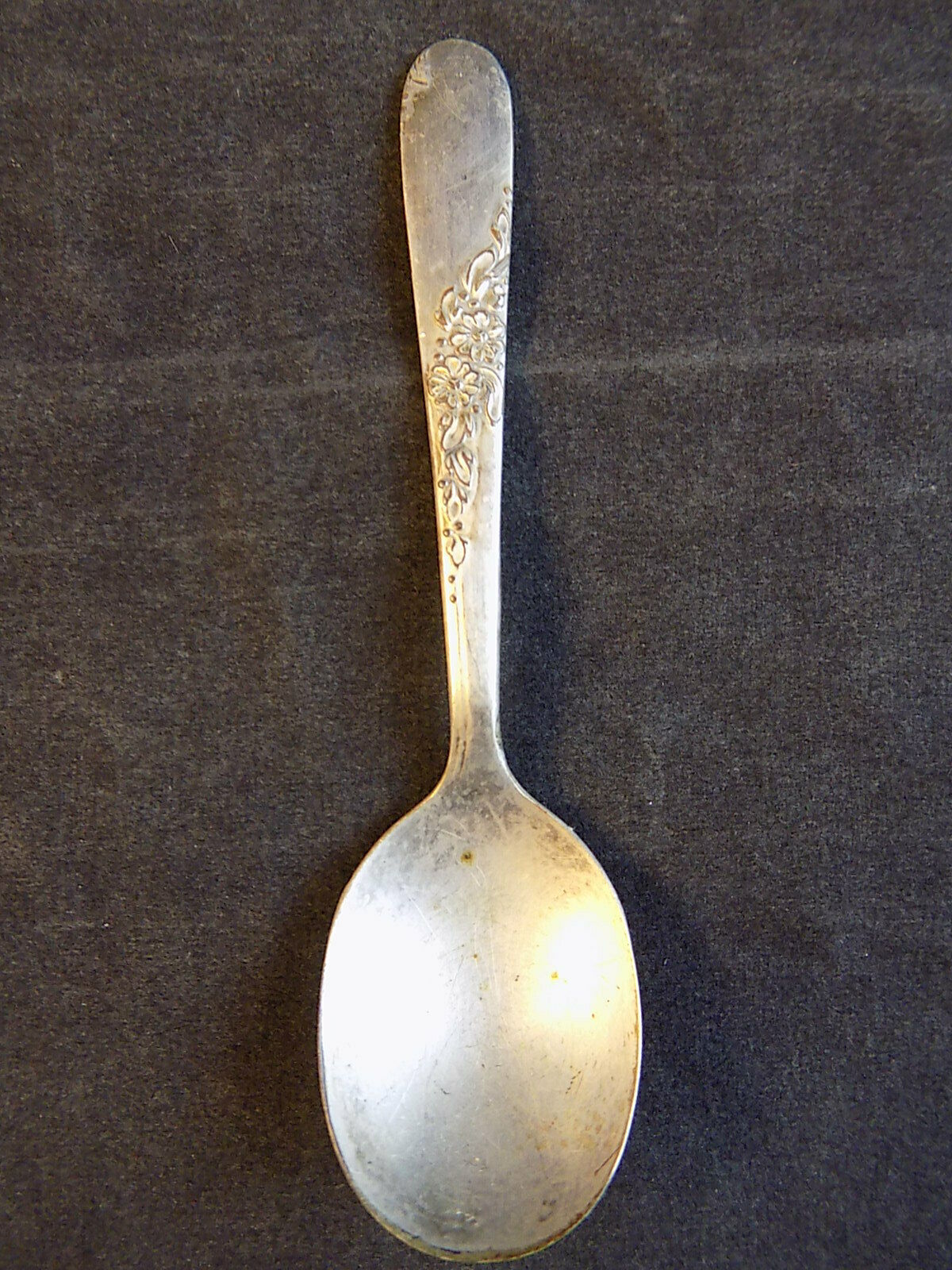 Vintage WM ROGERS ONEIDA SILVER PLATE JELLY SPOON Bridal Wreath ...