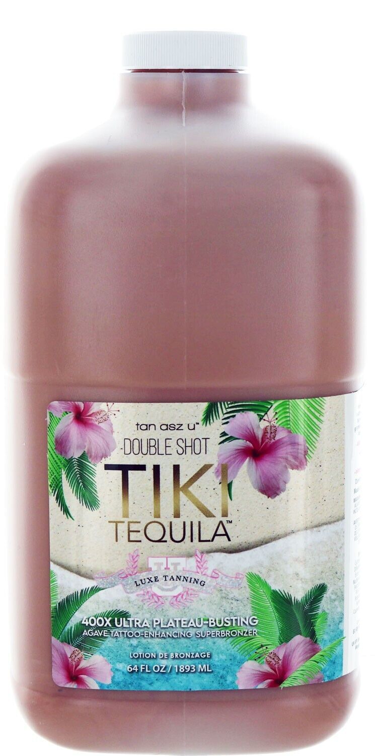 Double Shot Tiki Tequila Luxe Tanning Lotion. 400X Plateau Busting