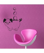 Wall Decal Sticker Vinyl Moneybox Money Pig Coin Bedroom - $63.00