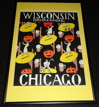 1936 Wisconsin vs Chicago Football Framed 10x14 Poster Official Repro