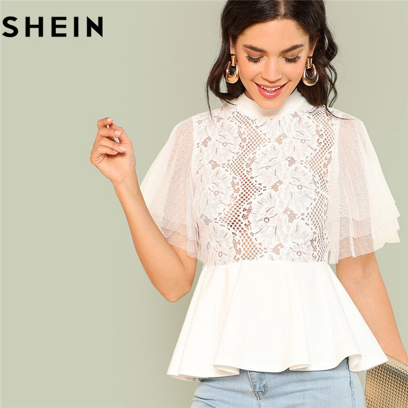 short sleeve sheer top