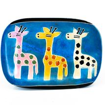 Crafts Caravan Hand Carved Soapstone Silly Footed Giraffe Display Dish Kenya image 6