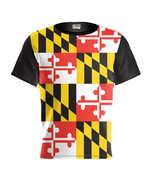Maryland T-shirt Proud Maryland flag Coat of Arms Maryland Sport T-Shirt... - $31.99