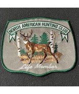 Embroidered Patch North American Hunting Club Life Member 6&quot; x 8&quot;  - $8.75